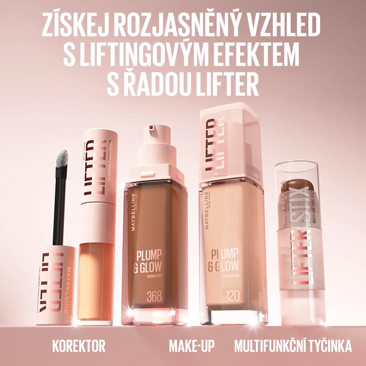Maybelline Lifter Foundation odstín 118 rozjasňující make-up 30 ml