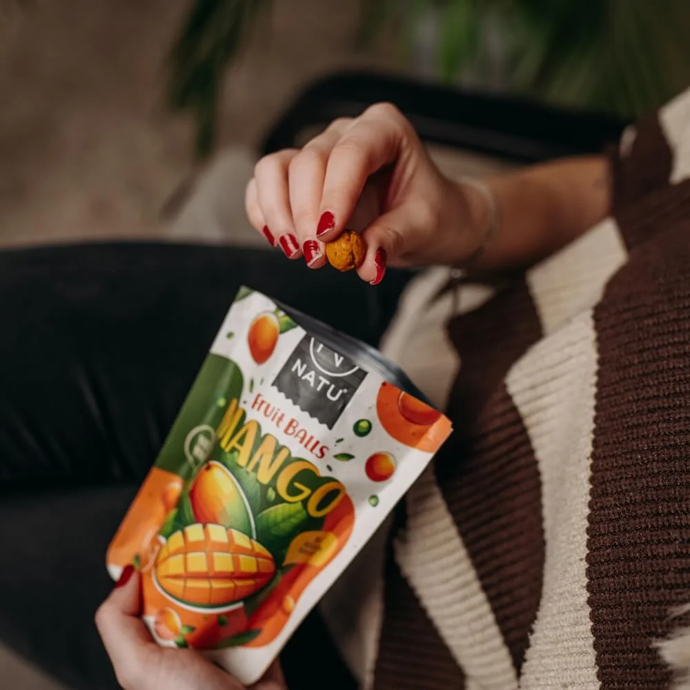 NATU Ovocné kuličky mangové 90 g