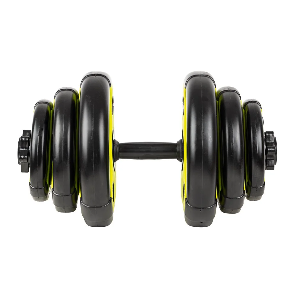 inSPORTline Jednoruční nakládací činkový set 3-18 kg černo-zelený