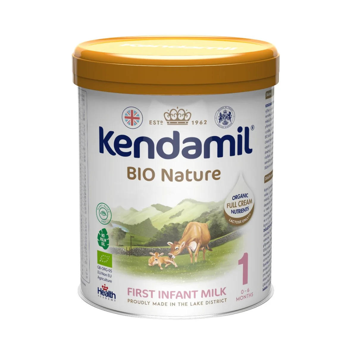 Kendamil 1 BIO Nature Počáteční mléko DHA+ 800 g