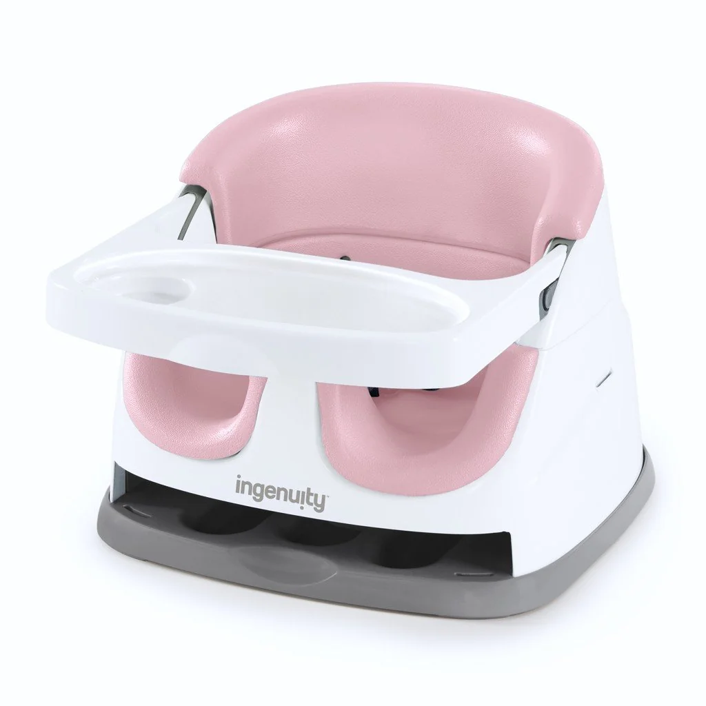Ingenuity Podsedák na židli 2v1 Baby Base™ Peony 6m+ do 22kg 