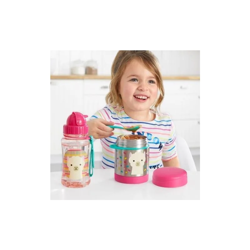 SKIP HOP Zoo Termoska na jídlo se lžičkou/vidličkou Lama 325 ml, 3r+