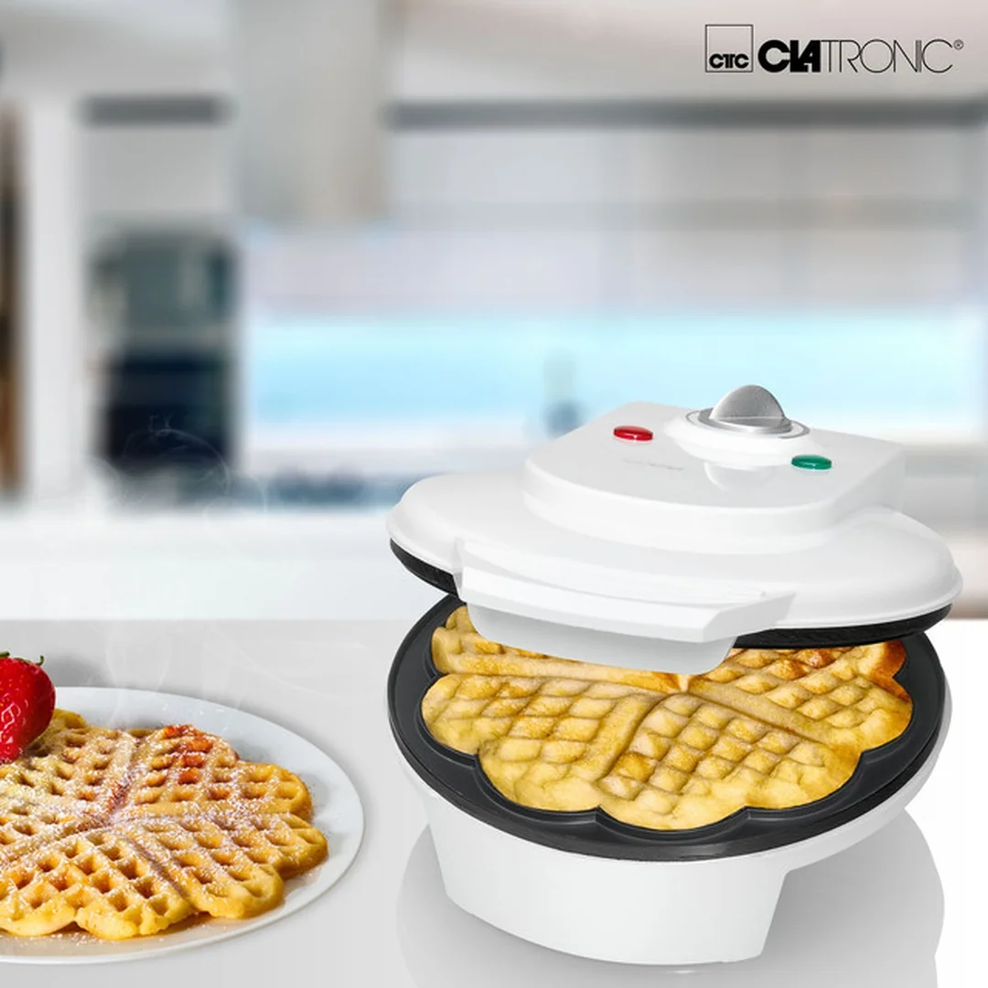 CLATRONIC WA 3491 vaflovač bílý srdíčka