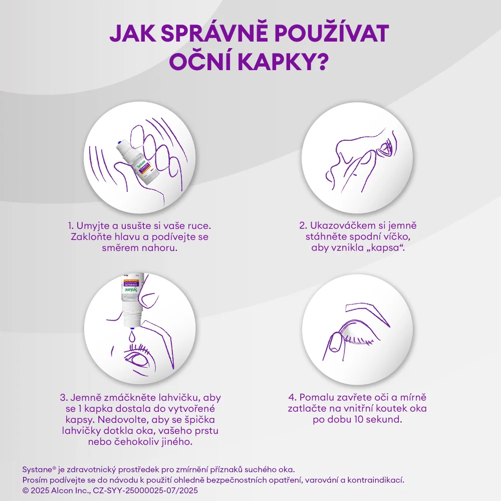 Systane Complete bez konzervačních látek zvlhčující oční kapky 10 ml