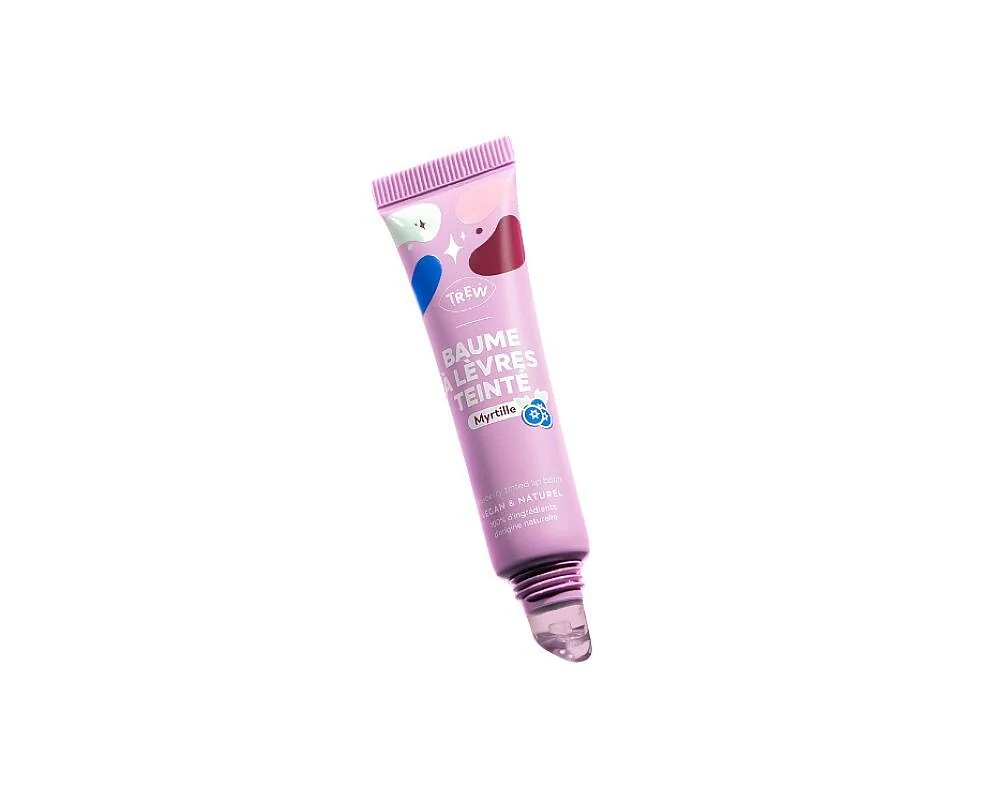 Trew Tónovací borůvkový balzám na rty Blueberry 15 ml