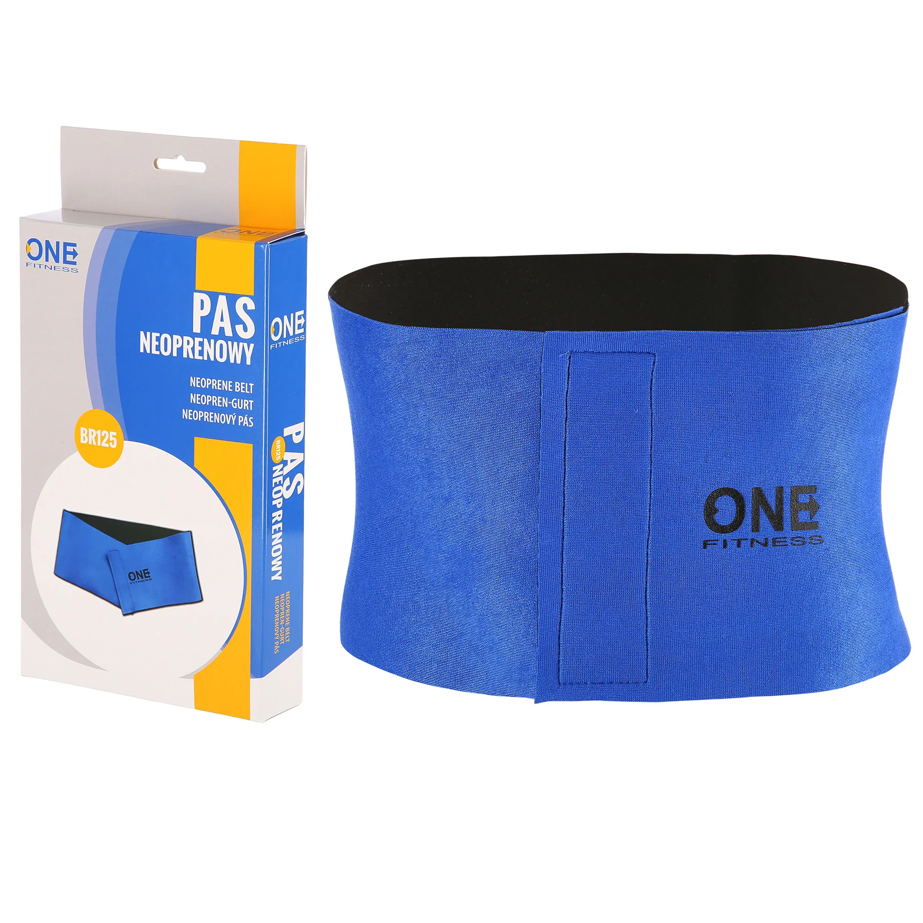 ONE FITNESS BR125 ZEŠTÍHLUJÍCÍ BEDERNÍ PÁS