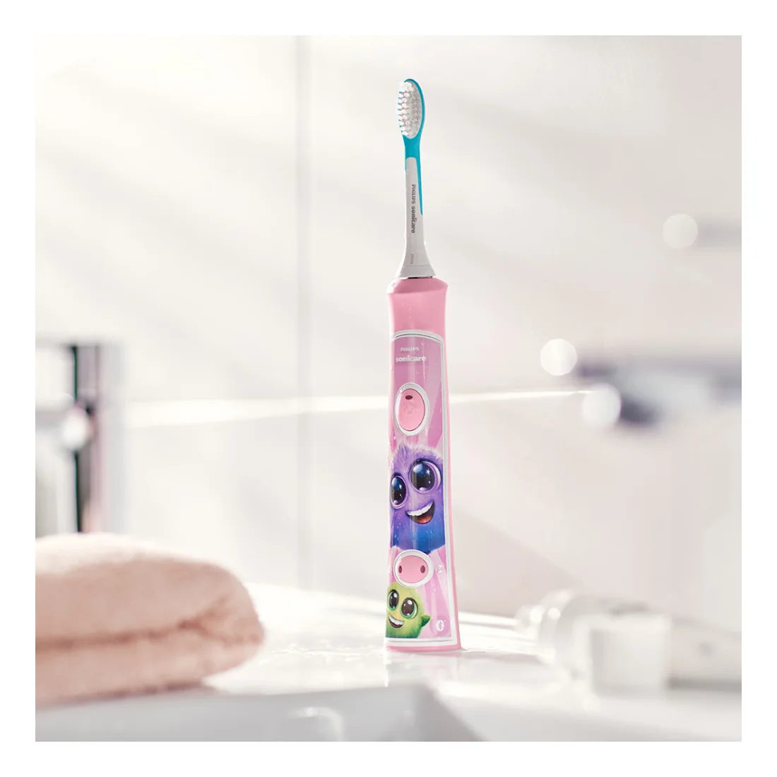 Philips Sonicare for Kids HX6352/42 dětský sonický zubní kartáček růžový