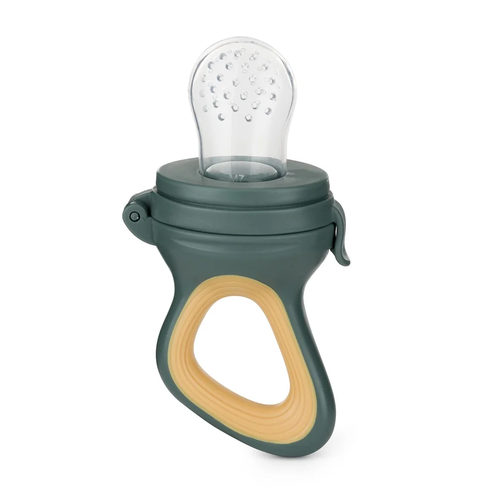 Petite&Mars Dudlík silikonový na krmení Fruzi 6m+ Green&Ochre