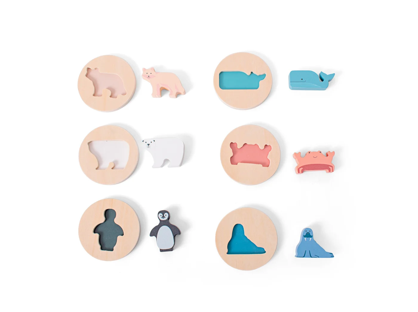 BS Toys Dřevěná obrysová vkládačka