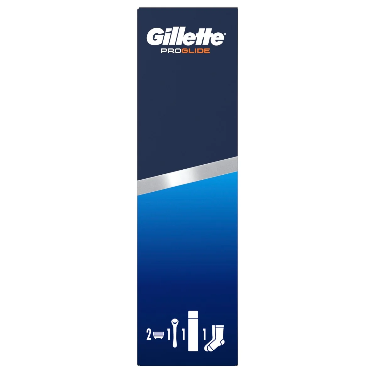 Gillette Xmass sada holicí strojek + 2 hlavice, ponožky a gel na holení 200 ml