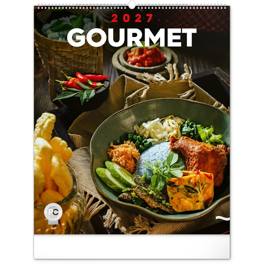 NOTIQUE Nástěnný kalendář Gourmet 2027 48 × 56 cm