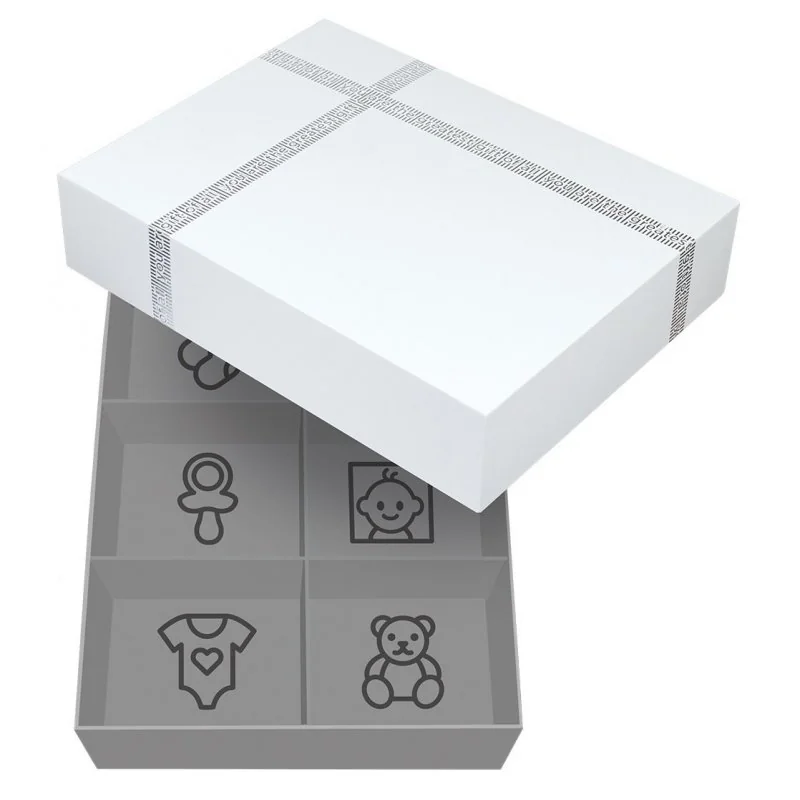 Dooky double Frame Handprint & Luxury Memory Box