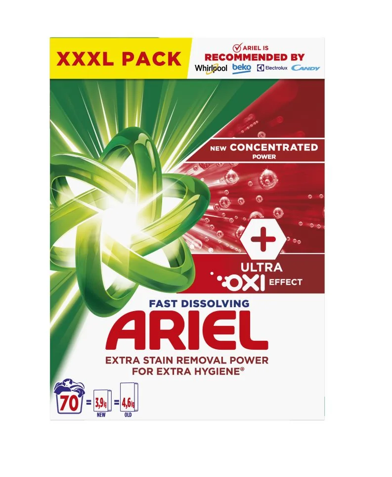 Ariel Prášek na praní Oxi 3,85 kg 70 praní