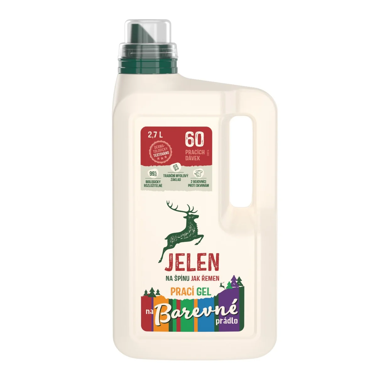 Jelen Prací gel na barevné prádlo 2,7 l