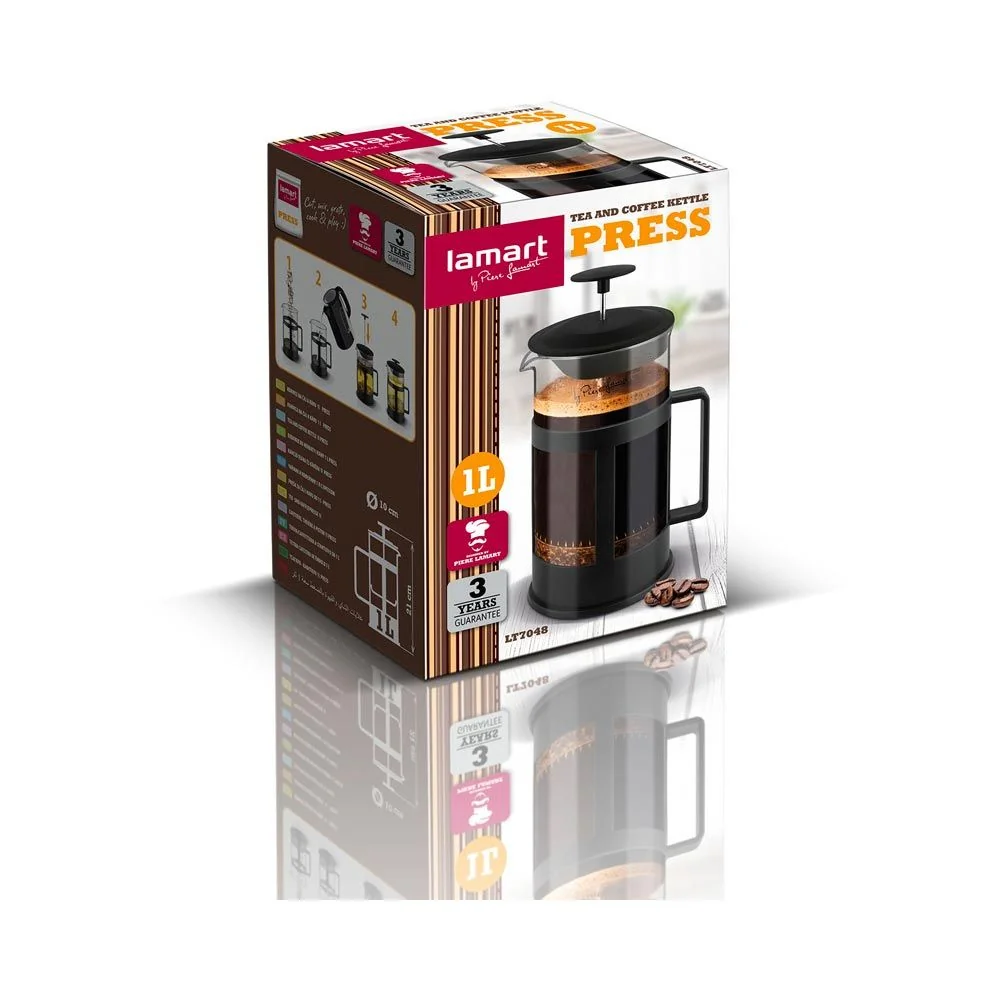 LAMART LT7048 Press 1 000 ml konvice na kávu/čaj