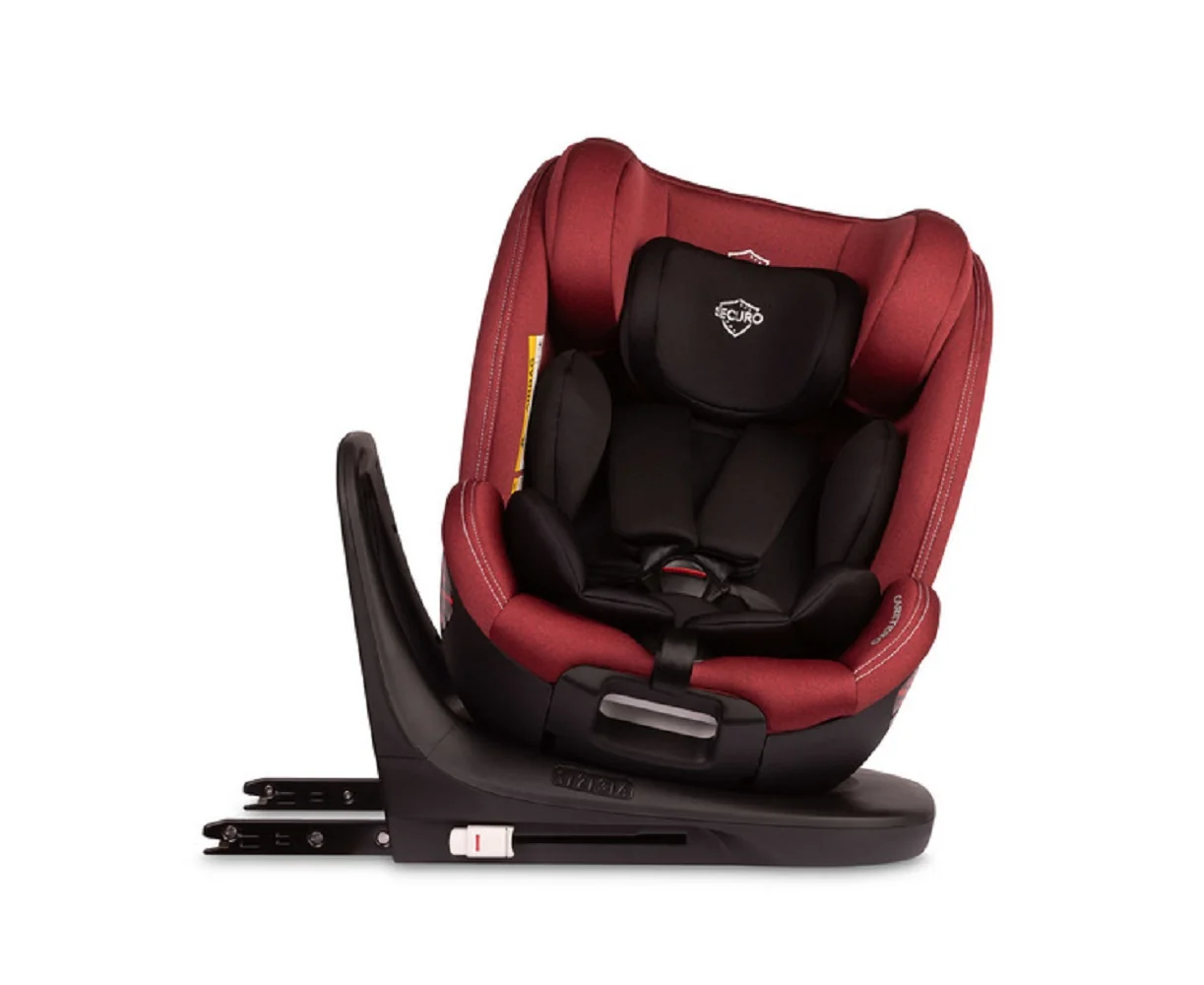 Caretero Dětská autosedačka Securo 40-150 cm, otočná, ISOFIX, i-Size, 40-150, červená