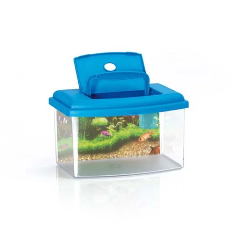 Cobbyspet Akvárium plastové 1, s krytem a pozadím 22x16x14cm  3l 