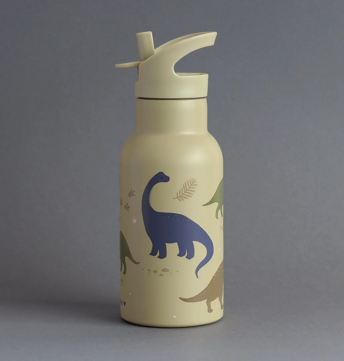 A Little Lovely Company nerezová lahev na pití, 350 ml - dinosauři