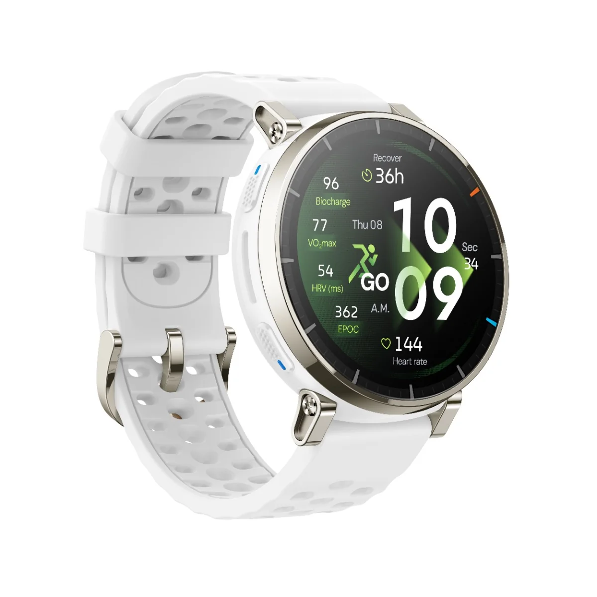 Amazfit Active 3 Premium chytré hodinky Aero White