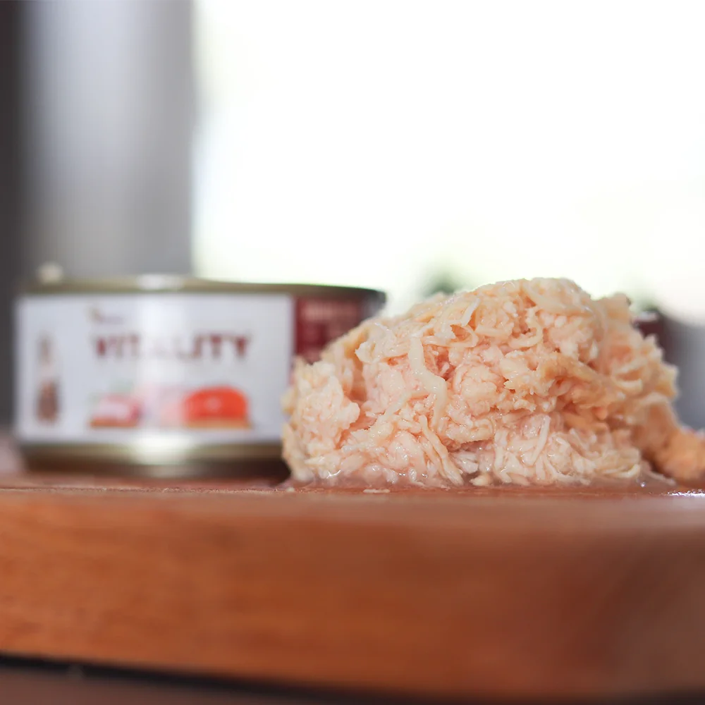 Akinu VITALITY Kuřecí & losos konzerva pro kočky 10 x 70 g