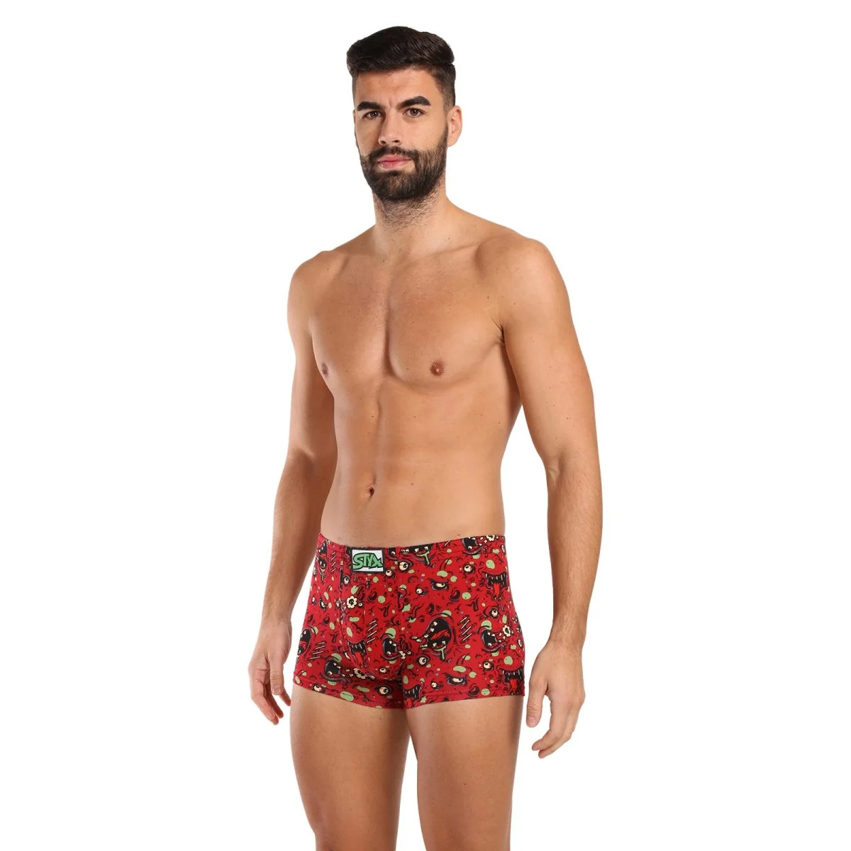 Styx Pánské boxerky art klasická guma zombie (Q1451) XL