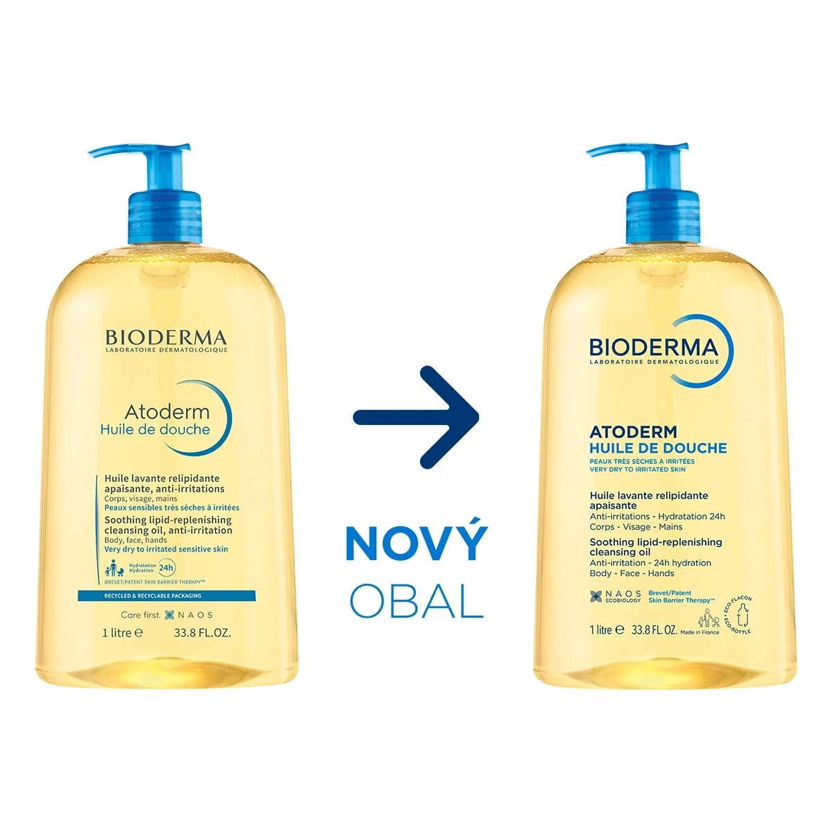 BIODERMA Atoderm sprchový olej 1 l