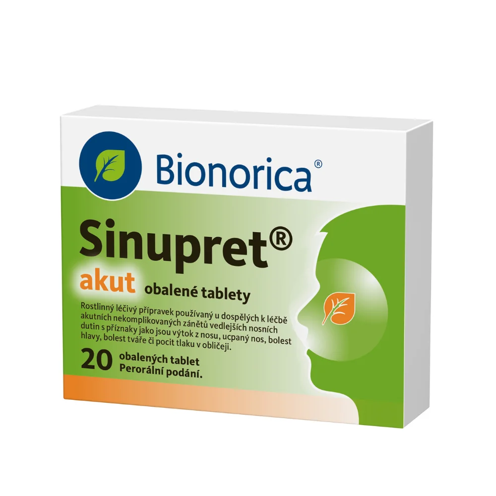 Sinupret akut 20 obalených tablet