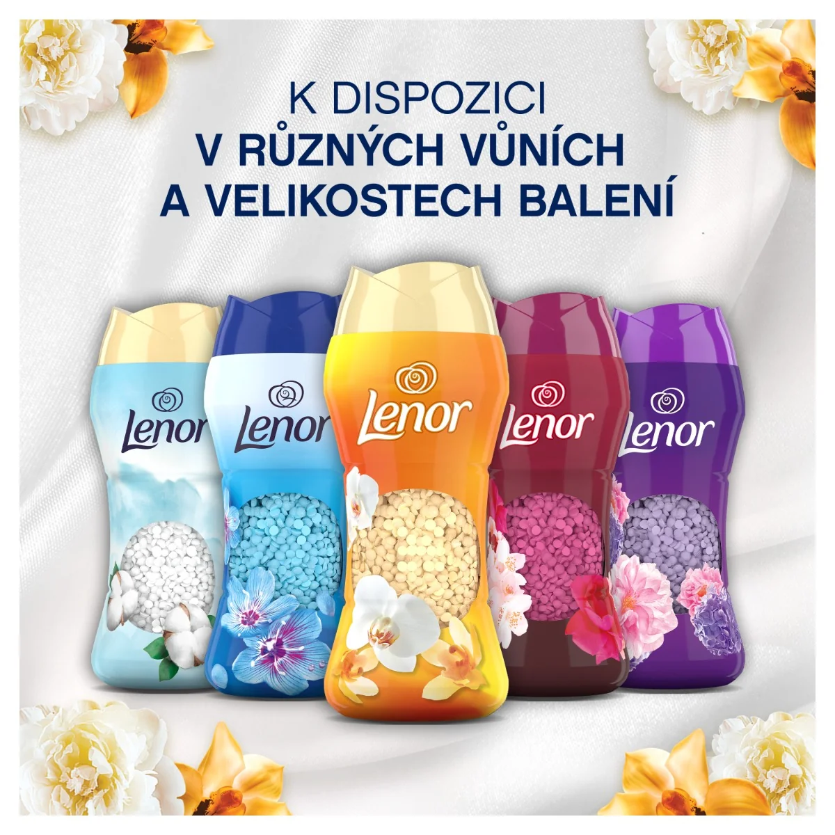 Lenor Vonné perličky Gold Orchid & Vanilla 495 g