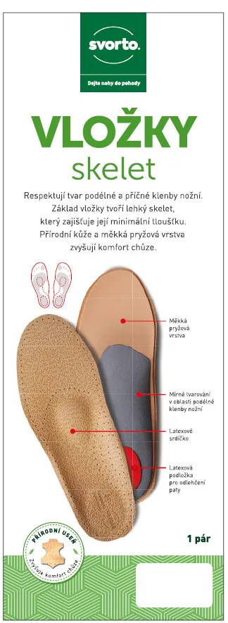 Svorto 031 Vložky skelet pánské vel. 44 1 pár