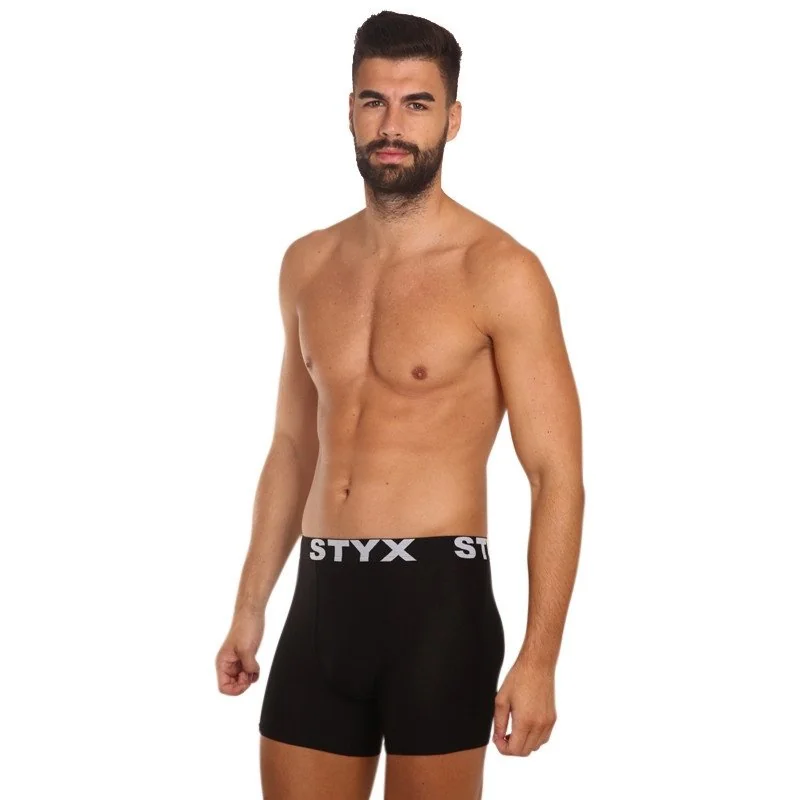 Styx 7PACK pánské boxerky sportovní guma černé (7G960) XXL