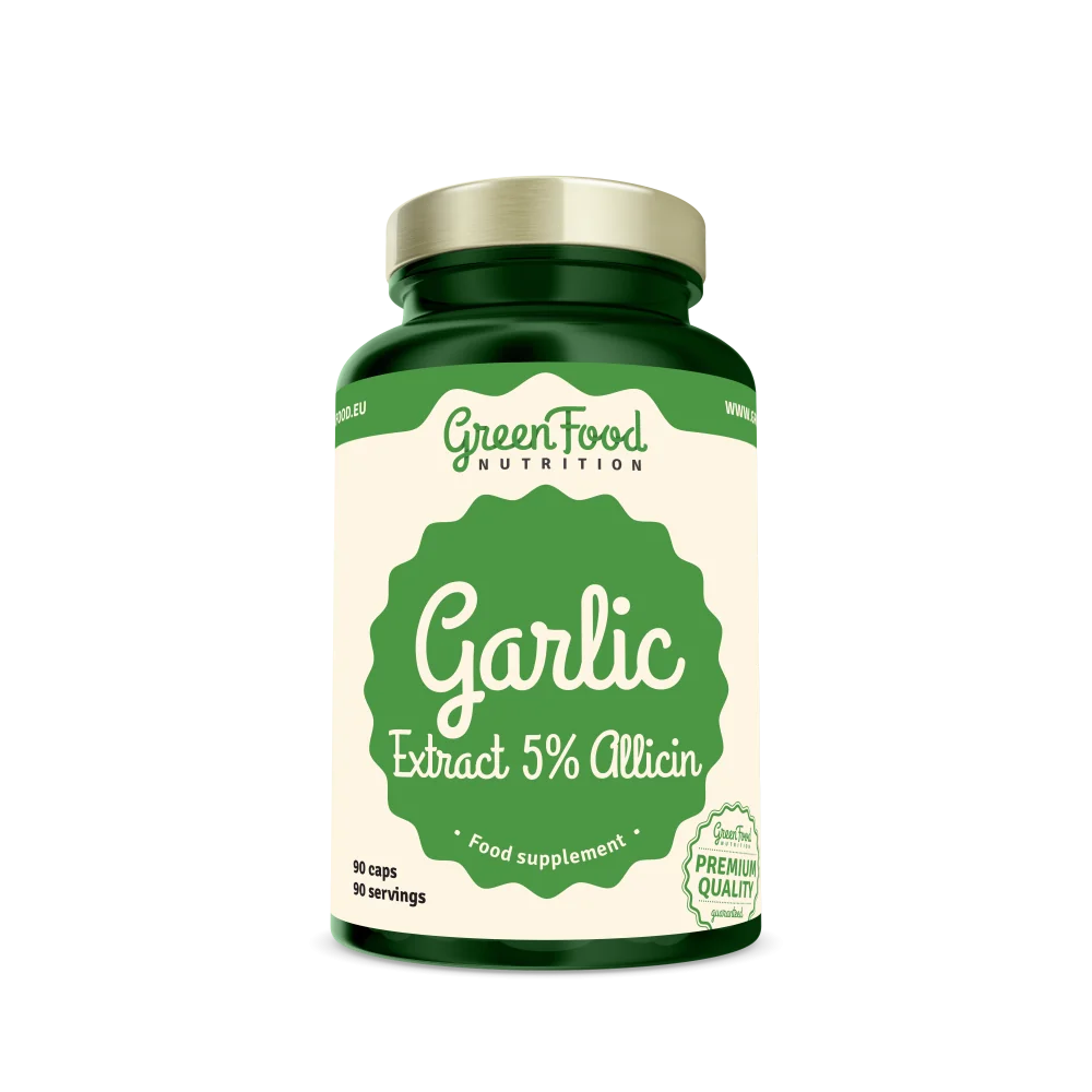 GreenFood Nutrition Garlic Extract 5% Allicin 90 kapslí