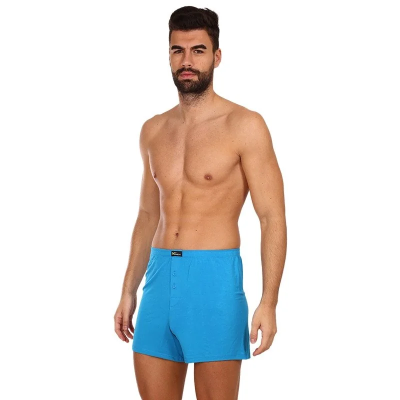 Gino Pánské trenky bambusové modré (75194) XL