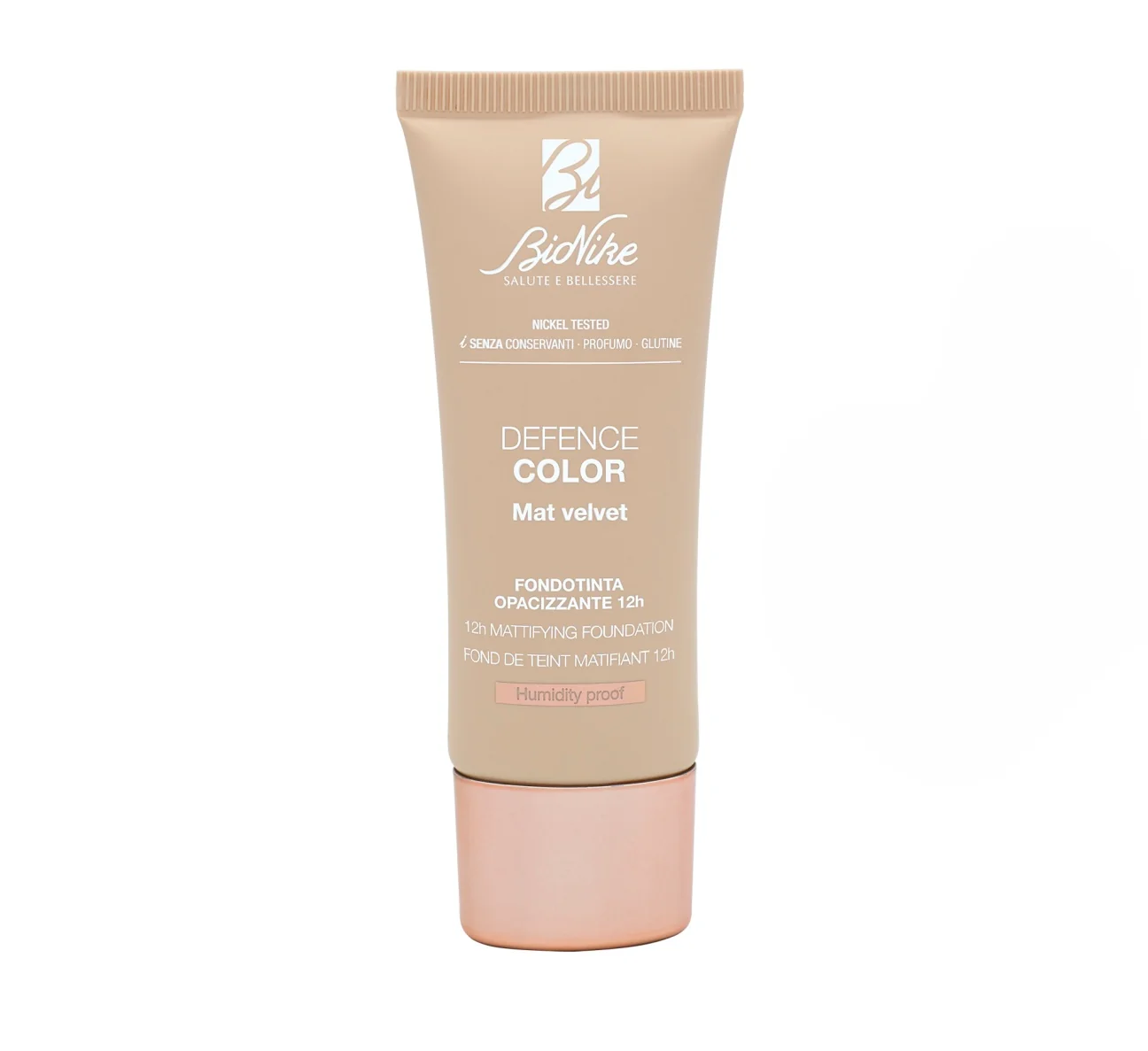 Bionike Defence color Mat Velvet 12h 405 Miel matující podkladová báze 30 ml