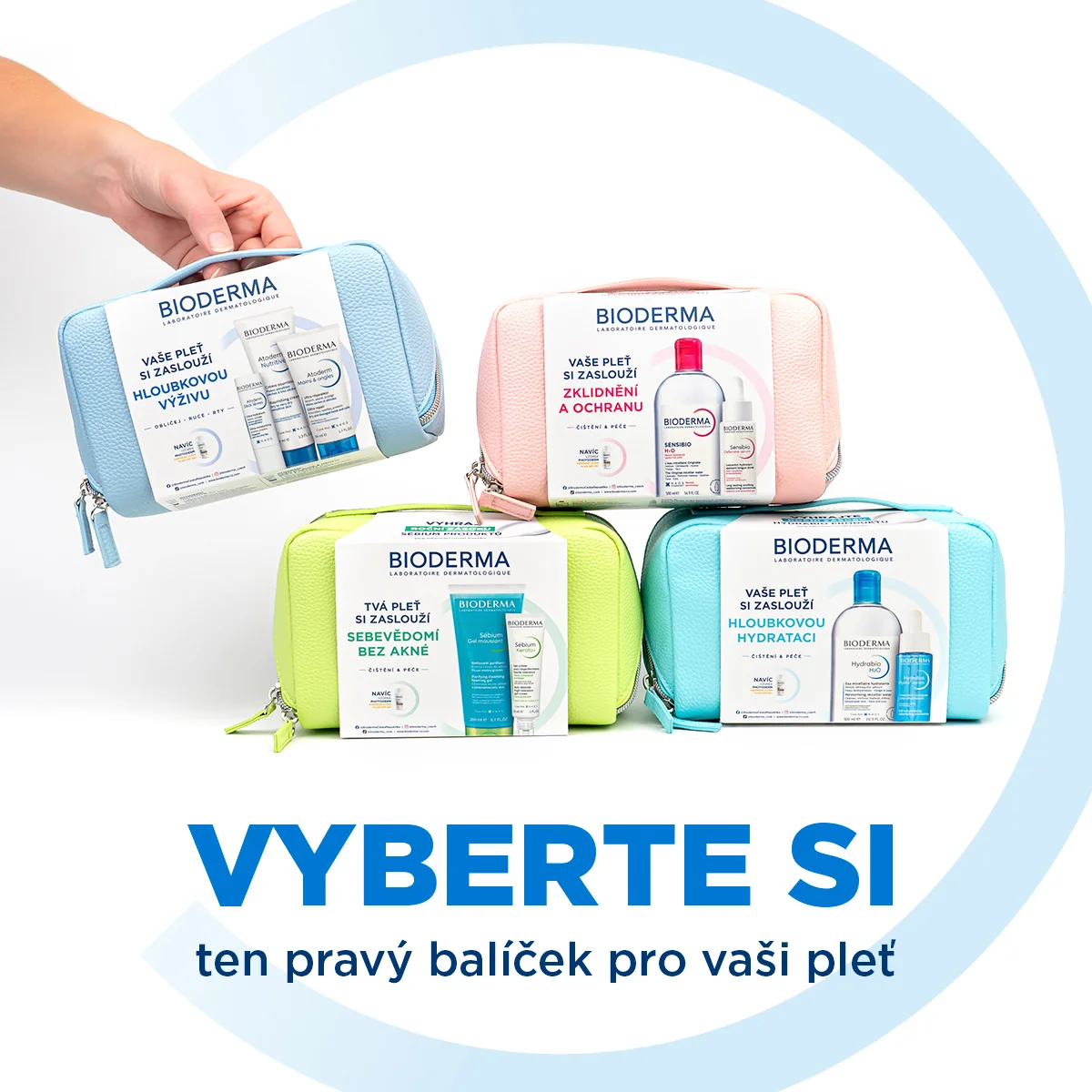 BIODERMA dárkový balíček na suchou pokožku 3 ks
