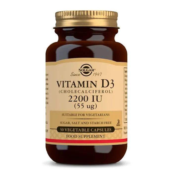 Solgar Vitamin D3 2200 IU 50 kapslí