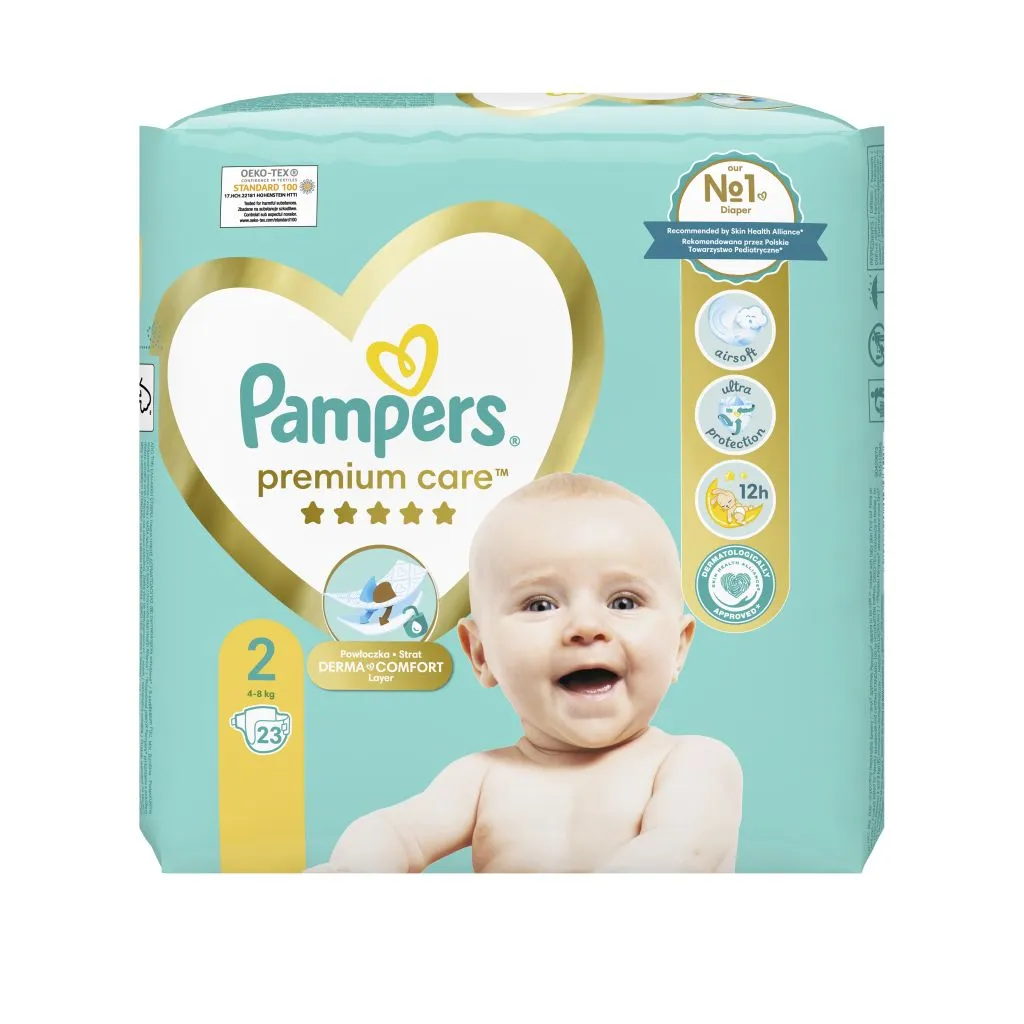 Pampers Premium Care vel. 2 4-8 kg dětské pleny 23 ks