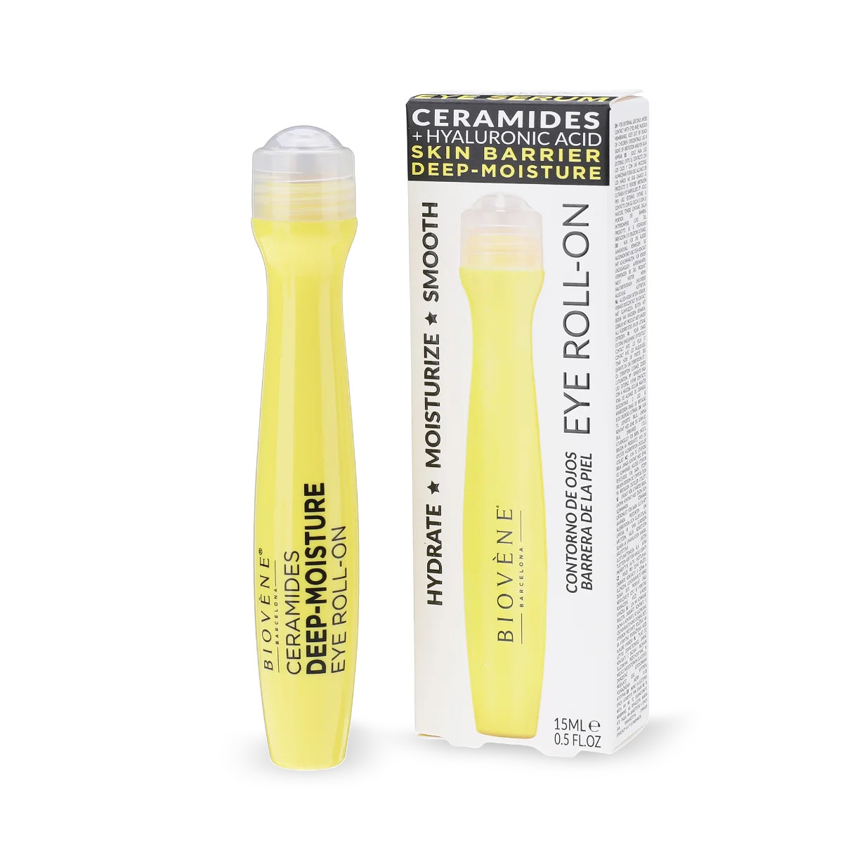 BIOVÉNE Ceramides Deep-Moisture Hydratační roll-on oční sérum 15 ml