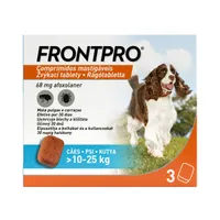 FRONTPRO Žvýkací tablety pro psy 10-25 kg 68 mg