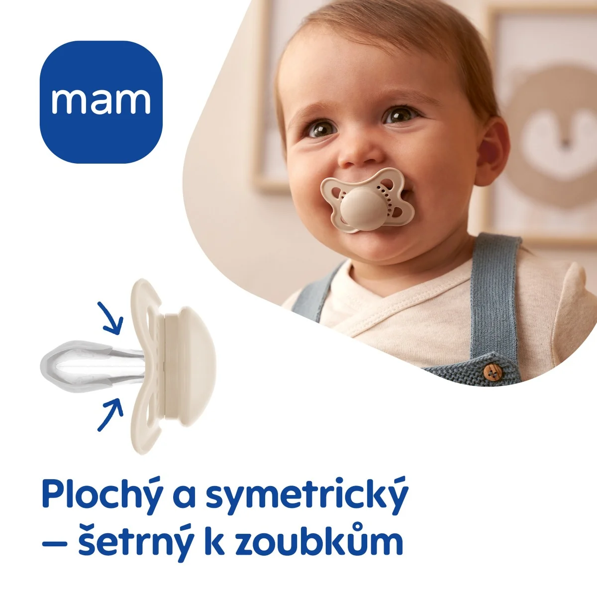 MAM Dudlík Original Night 0m+ 2 ks květina/hvězda