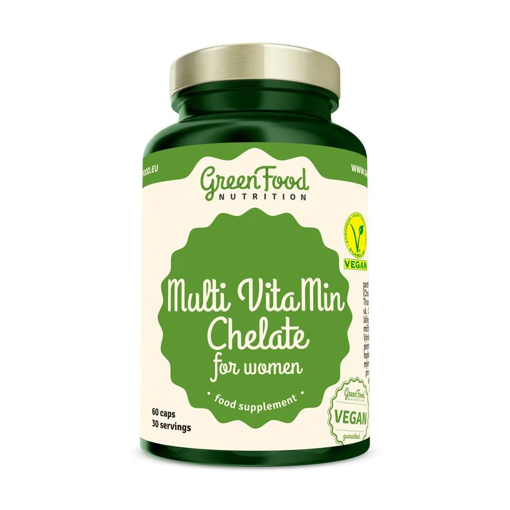 GreenFood Nutrition Multi VitaMin Chelate pro ženy 60 kapslí