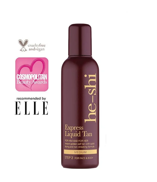 he-shi Express Liquid Tan samoopalovací lehký fluid 150 ml