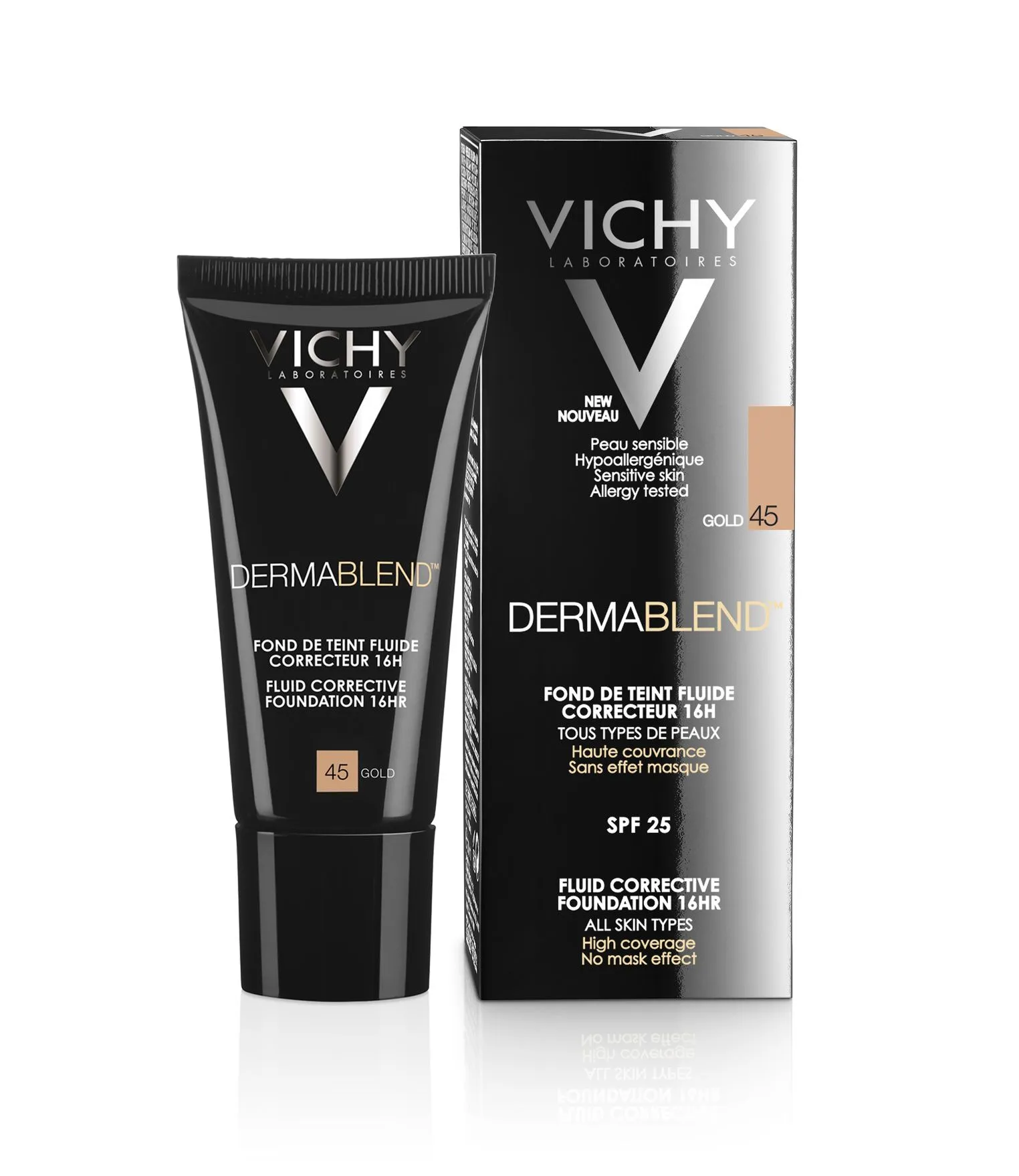 Vichy Dermablend Fluidní korekční make-up 45 30 ml zlatá