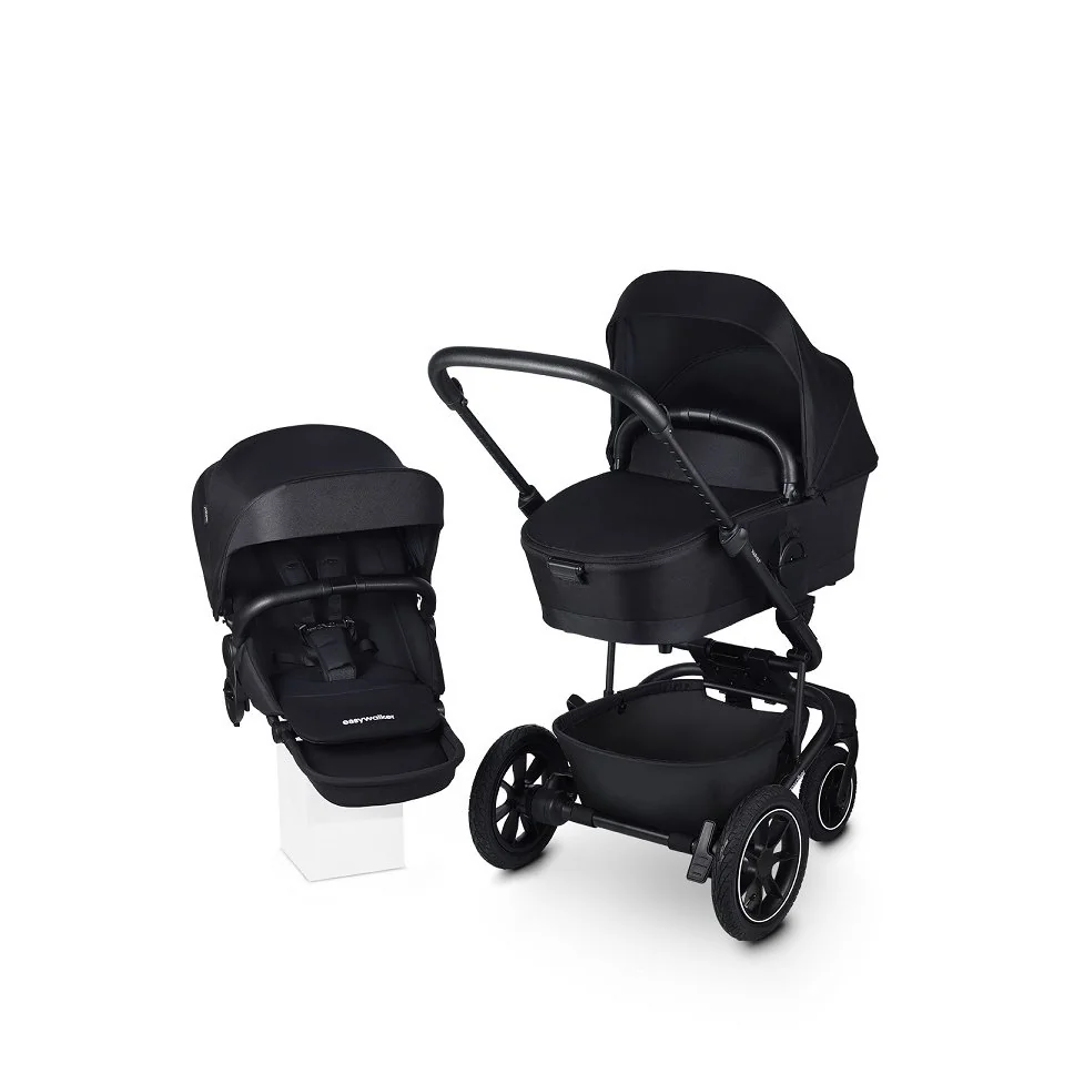 Easywalker Kočárek kombinovaný Harvey⁵ Midnight Black XXL RWS