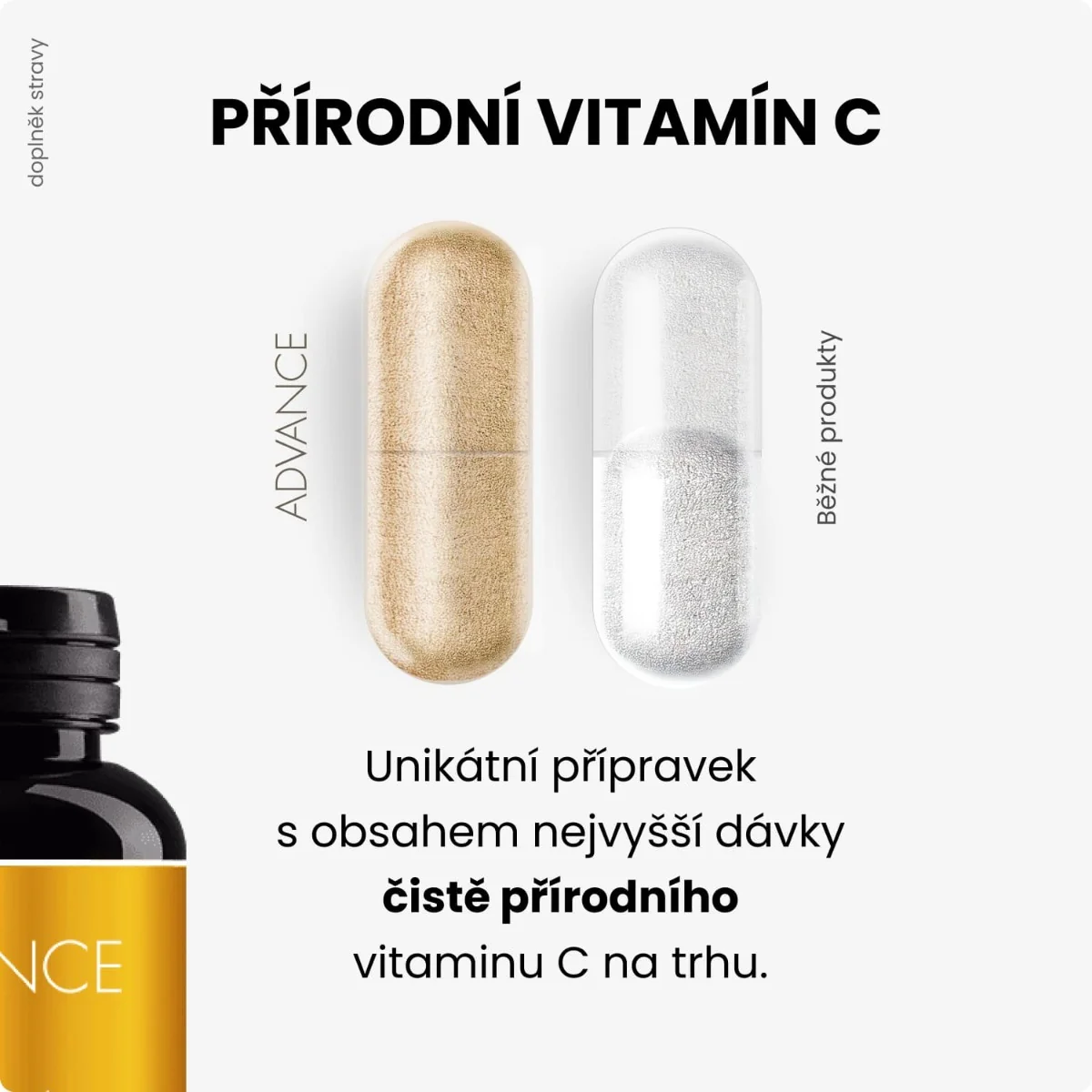 ADVANCE VitaCé přírodní vitamín C 60 kapslí