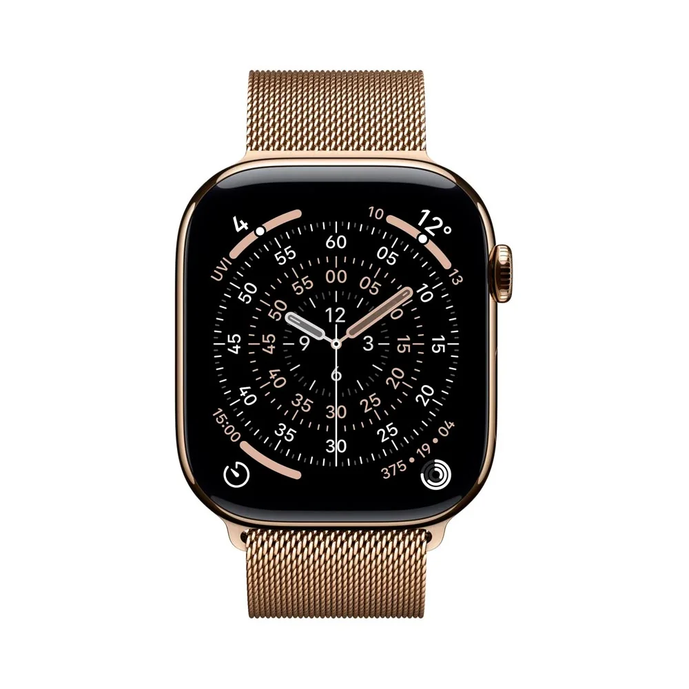 Apple Watch 11+ Cellular 42 mm titan, milánský řemínek M/L chytré hodinky