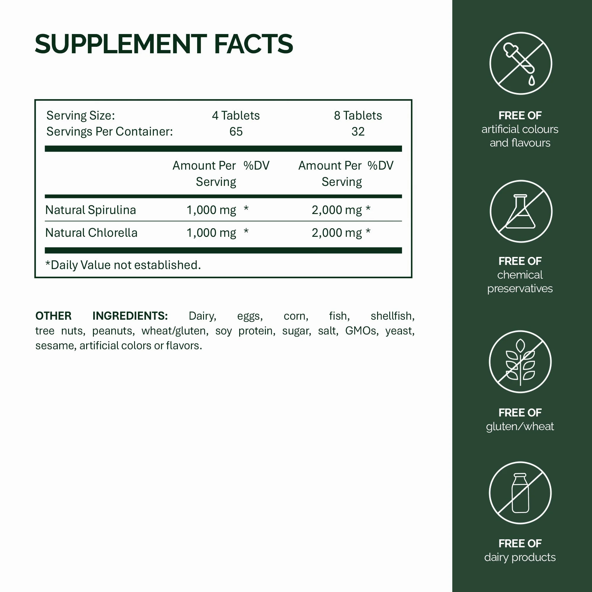 NFO Spirulina a chlorella tablety