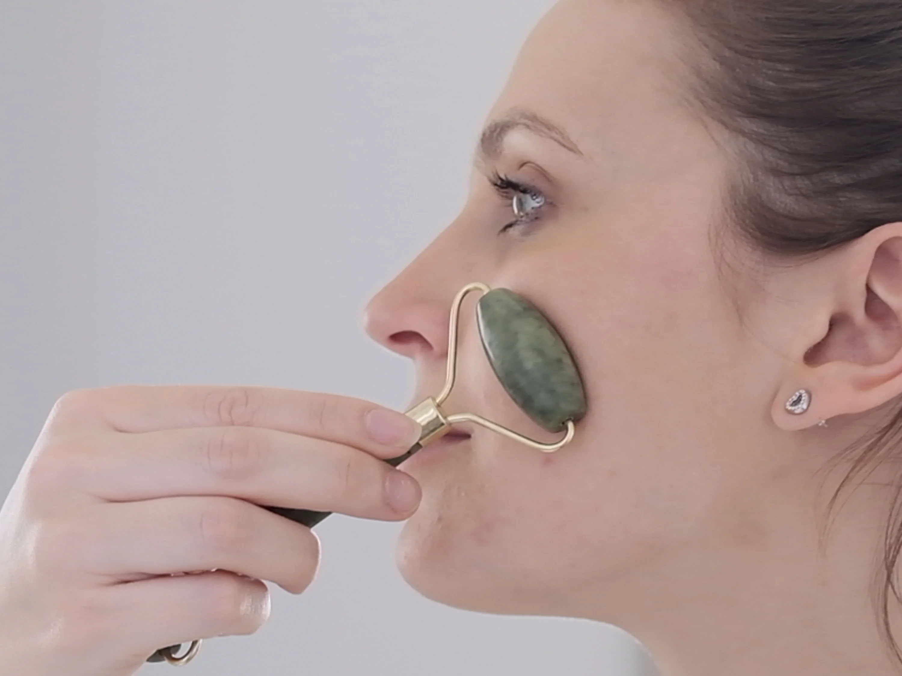 Beper C301ABE101 nefritový masážní váleček a Gua Sha masážní kámen