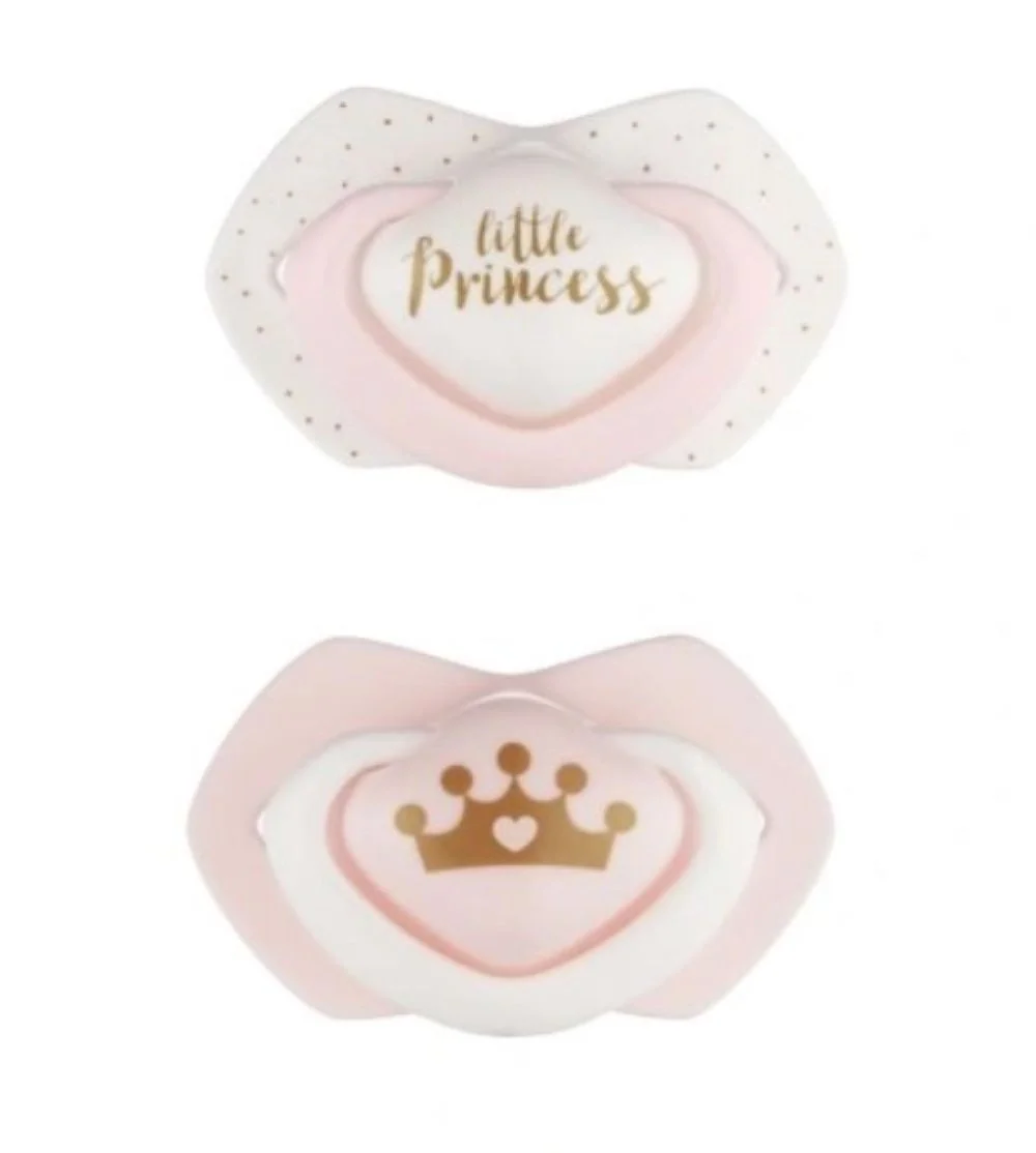 Canpol babies Dárková sada Little Princess 6–18m, lahvička, dudlíky, řetízek, taška zdarma