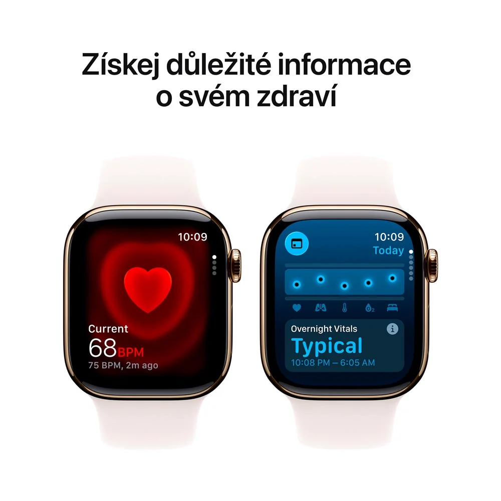 Apple Watch 11 46 mm titan, sportovní řemínek M/L chytré hodinky