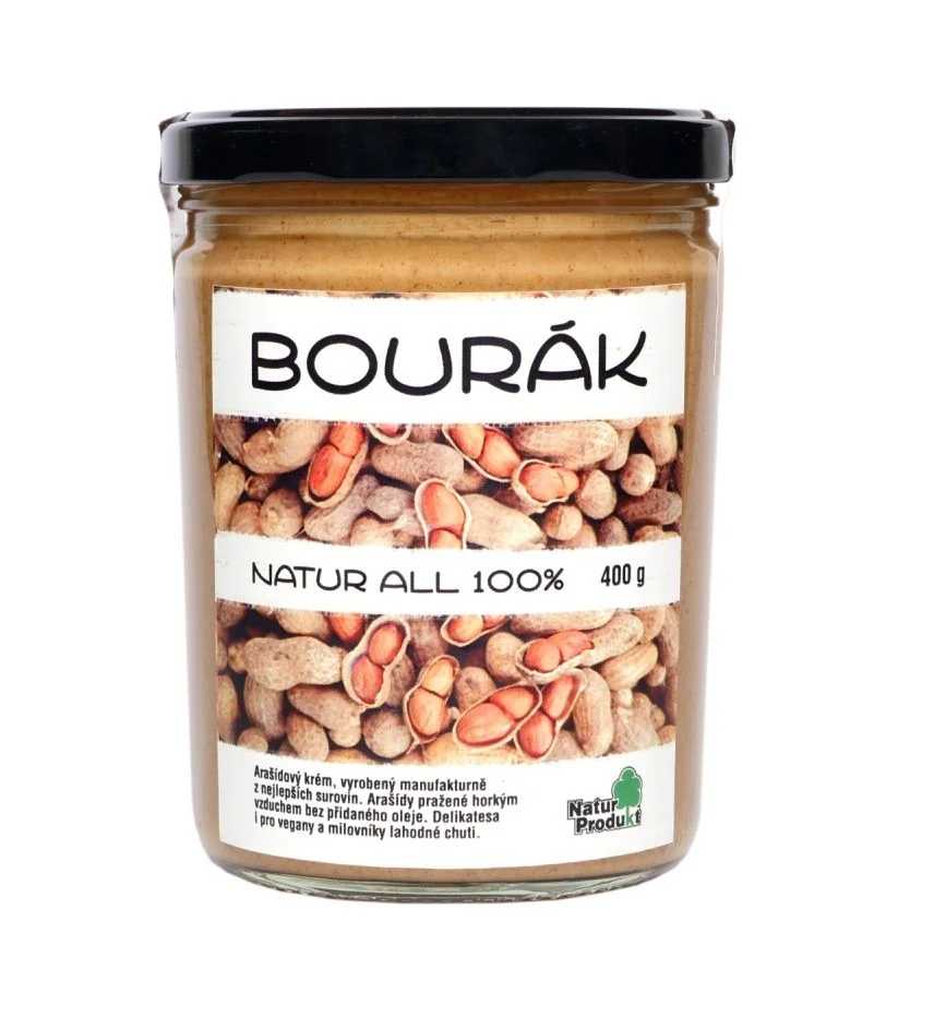 Naturprodukt Arašídový krém BOURÁK se skořicí a chilli 400 g